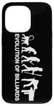 Coque pour iPhone 13 Pro Évolution du billard Sports de queue 8 Ball Pool Billard