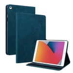 Apple iPad 10.2 9th Gen (2021) Fodral med fjärilar, Blå