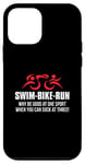Coque pour iPhone 12 mini SWIM BIKE RUN Triathlete-Why be good at one sport? Triathlon