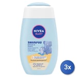 3x Nivea Baby 200 ml Shampoo No Tears 80503