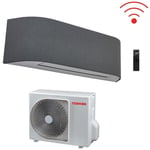 Toshiba - climatiseur inverter climatiseur haori 13000 btu r-32 ras-b13n4kvrg-e wi-fi intégré a++ gris clair/gris foncé - nouveau gris foncé gris