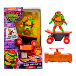 Teenage Mutant Ninja Turtles - Tortue Ninja - Figurine Tortue Ninja - Tortue Ninja Raphael Inspirée du Film d’Animation Ninja Turtles: Teenage Years, Skateboard Radiocommandé avec Amortisseur.