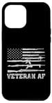 Coque pour iPhone 12 Pro Max Veteran AF – Air Force – Militaire – Forces armées – Drapeau américain