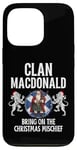 Coque pour iPhone 13 Pro MacDonald Clan Noël Écosse Nom de Famille Fête