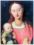 ArtPlaza Albrecht Durer-The Virgin and Child Panneaux Decoratifs, Bois MDF, Multicolore, 60x80 Cm