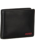 HUGO Mens Subway Trifold Embossed-Logo Wallet in Leather