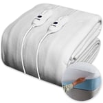 Electric Blanket King Size Heated Blanket 3 Heat Settings Washable Dual Control