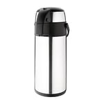 Olympia Pichet à pompe double paroi 5 litres, acier inoxydable, double paroi isolée sous vide, buffet de petit-déjeuner au restaurant et usage domestique, DL164