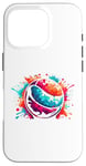 Coque pour iPhone 16 Pro Splash Art Dodge Ball Dodgeball Player