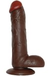 Realistic Dildo Emotion Large Brown 28,5 cm
