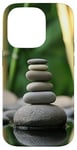 Coque pour iPhone 14 Pro Zen Garden Stones Bambou Serenity Mindfulness