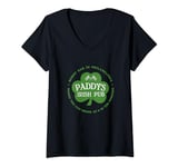 Womens It's Always Sunny in Philadelphia Paddy's Green Shamrock V-Neck T-Shirt