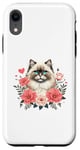 Coque pour iPhone XR Roses Flowers Himalayan Cat