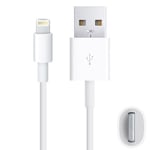 (#19) 3m USB Sync Data & Charging Cable, For iPhone 7 & 7 Plus, iPhone 6 & 6 Plus, iPhone 5 & 5S & 5C, Compatible with up to iOS 11.02(White)