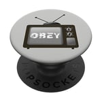 Obey Écran de télévision média de masse Contrôle psychologique PopSockets PopGrip Adhésif