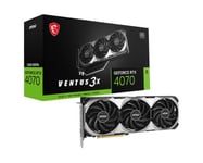 MSI GeForce RTX 4070 VENTUS 3X E1 OC 12 GB GDDR6X, HDMI/3xDP