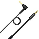 Aiivioll Replacement WH-1000XM4 WH-1000XM3 Headphone Audio Cable Compatible with Sony WH-1000XM5 MDR-XB950BT MDR-1000X WH-CH700N MDR-100ABN MDR-1A Wireless Headphones (Black with Mic/1.5m)