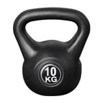 Vivol - Kettlebell pour l'intérieur et l'extérieur - Plastique - Noir - 10 kg - Noir