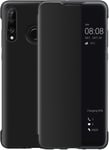 Coque Huawei P30 Lite, Smart View Étui À Rabat En Cuir, Mode D'économie D'énergie Protección Integral P30lite,Noir