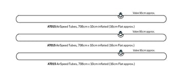 Vango Icarus Air Vista 600 Tent 2018, Complete Set of Air Beams