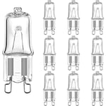 G9 Glödlampa 42w (44w) Dimbar Varmvit 2800k, G9 Halogen Glödlampa För Inomhusbelysning 230v G9 Kapsellampor, 10-pack [Energiklass db