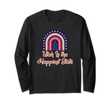 Utah Is the Happiest State Trivia Positive Quotes Long Sleeve T-Shirt