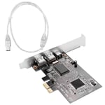 PCI Express X1 PCI-E FireWire 1394A IEEE1394 Controller Card Black for7407