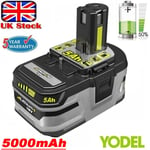 18VOLT P108 For Ryobi RB18L50 18V ONE+ 5Ah Battery Pack RB18L40 P104 P780 Li-Ion