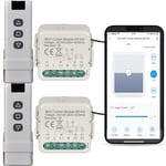 Yueyang Interrupteur volets roulants wifi + télécommande RF, module pour volets électriques sans fil, télécommande pour volets roulants électriques, module de commande sans fil pour volets roulants,