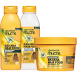 Garnier Fructis Hair Food Banana Trio Kit - Shampoo + Conditioner + Ma