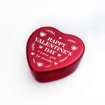 Valentines Day Heart Tin Gift For Him Her Gift For Boyfriend Girlfriend Husband