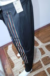 BNWT Ladies Adidas Tracksuit Bottoms Joggers 2X UK24 UK26 Black Regular Tapered