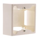 Cadre saillie 80 x 80 x 40 entraxe 60 mm blanc - Zenitech