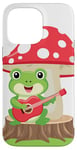 Coque pour iPhone 14 Pro Max Anime Kawaii Musical Frog Mushroom