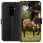 Samsung Galaxy S9+ Sort Lommebokdeksel Häst