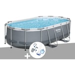 Kit piscine tubulaire Bestway Power Steel ovale 4,27 x 2,50 x 1,00 m + Kit d'entretien