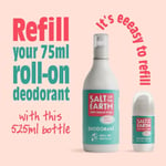 Salt of the Earth 100% Natural Deodorant Melon+Cucumber 525ml Roll-On Refills