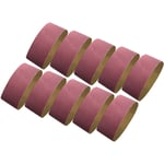 10 PCS sable bande Abrasive 60 grains 610x100mm alumine bande Abrasive papier abrasif pour bois métal plastique