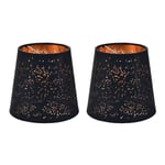 Tlily - 2X Abat-Jour de Type Bulle En Tissu Simple Couvercle Lampe Plafond Accessoire Lumière pour