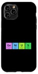 Coque pour iPhone 11 Pro GENIUS Tableau périodique Science Cadeau STEM Lab Chimiste Elements