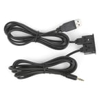 GFL 3.5mm AUX Extension Cable Adapter Flush Mount USB Port Headphone Jack Panel