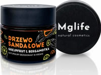 Mglife_Sandalwood Naturlig Deodorant I Creme De Grapefruit &Amp  Bergamot 50Ml