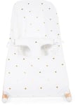 Childhome Evolux Skråstol Jersey Gold Dots, Ecru