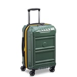 DELSEY PARIS Rempart Hardside Expandable Luggage Trunk with Spinner Wheels, Army Green, Carry-On 19 Inch, Rempart Hardside Expandable Luggage with Spinner Wheels