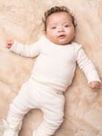 Angel & Rocket Baby Rib Bodysuit & Leggings Set, Oatmeal