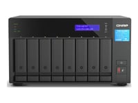 Qnap Tvs-H874t - Nas-Server - 8 Fack - Sata 6Gb/S - Raid Jbod, Raid 0, 1, 5, 6, 10, 50, 60 - Ram 32 Gb - 2.5 Gigabit Ethernet - Iscsi Support