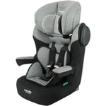 NANIA Siège auto ceinturé MAX I, Groupe 1/2/3, de 3 à 10 ans, 9-36 kg, 76-140 cm R129  – Têtière réglable - Base inclinable - Gris