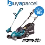 Makita DLM431Z Twin 18v / 36v LXT Cordless 43cm Lawn Mower + DUR181 Strimmer