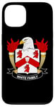 Coque pour iPhone 13 Armoiries White - Blason de la famille