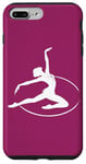 Coque pour iPhone 7 Plus/8 Plus Gymnaste rythmique dans un cerceau pour fan de gymnastique rythmique